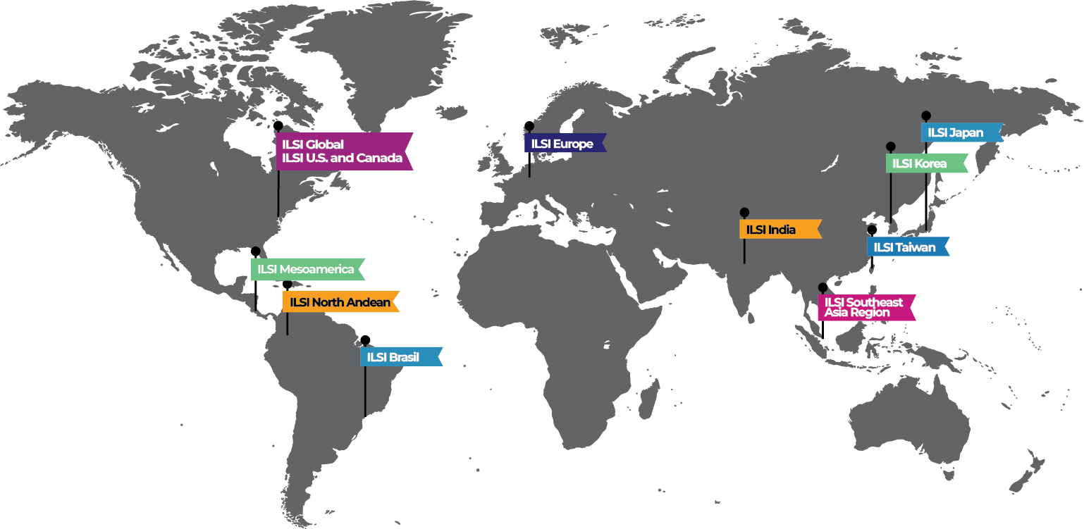 All ILSI International Branches on a Map