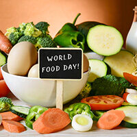 World Food Day with veggies